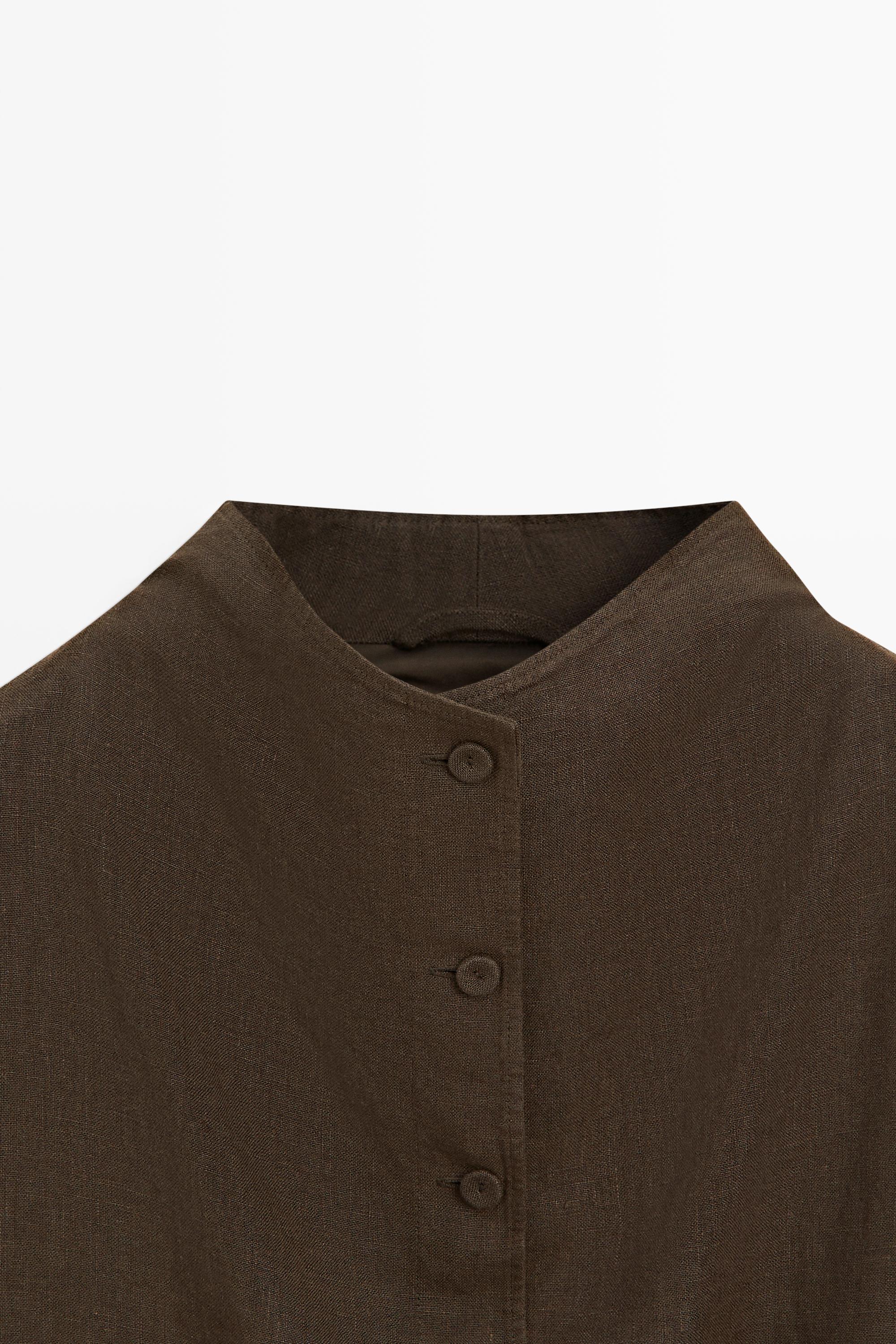 100% linen bomber jacket
